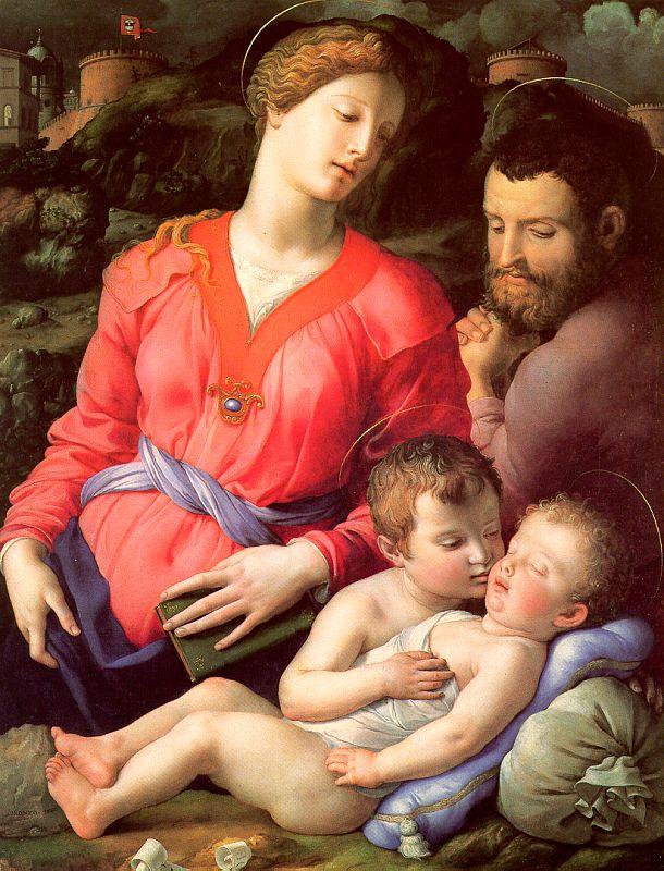 Agnolo Bronzino The Panciatichi Holy Family